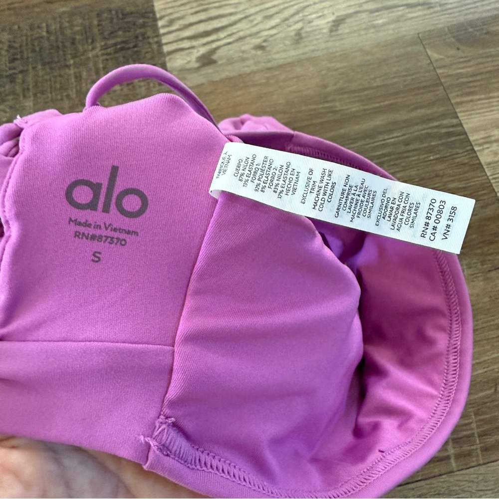 Alo yoga purple movement athletic sports bra Small - Picture 4 of 6